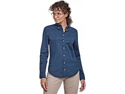 Dámská neformální keprová košile (Velikost XS, Barva modrá indigo)