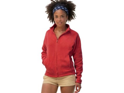 Dámská outdoorová fleecová bunda Fruit of the Loom (Velikost S, Barva černá)