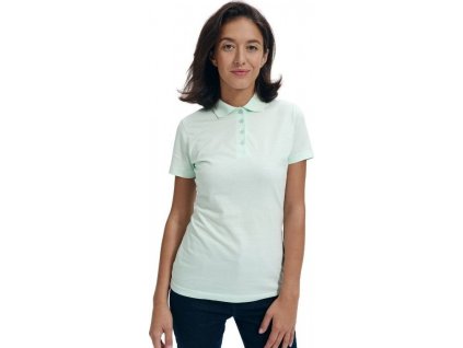 Dámská polokošile 100 % bavlna single jersey (Velikost XS, Barva bílá)