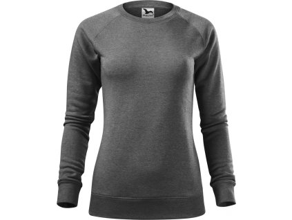 Dámská směsová mikina přes hlavu Merger 280 g/m (Velikost XS, Barva černý melír)