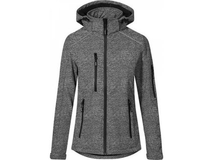 26595 damska softshellova bunda s delsim zadnim dilem vodni sloupec 8 000 mm seda melir vel m