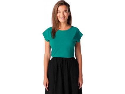 Dámské bavlněné triko CityZen Alta s elastanem a kimonovým rukávem (Velikost 36, Barva Modrá)