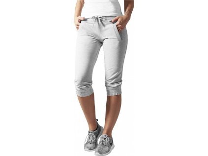 Dámské Capri Urban Classics pod kolena z French Terry (Barva černá, Velikost L)