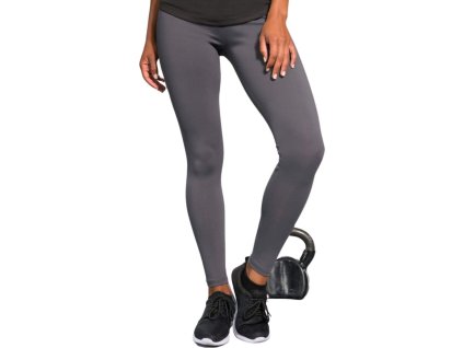 Dámské dlouhé legíny s plochými švy a UV ochranou (Velikost XL, Barva černá - růžová)