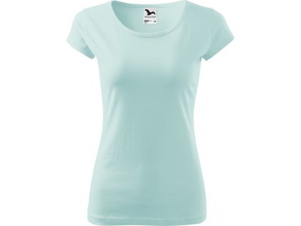 Dámské lehce vypasované bavlněné tričko Malfini s kratšími rukávky (Velikost XS, Barva bílá)