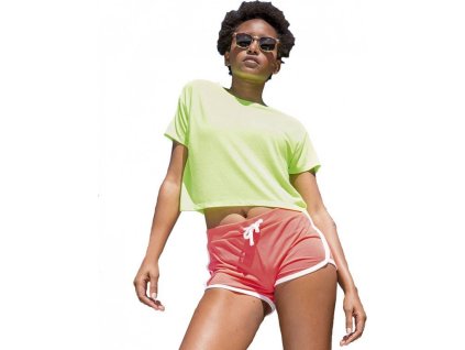 Dámské šortky Sol's Janeiro s reflexním proužkem (Velikost XS/S (0), Barva černá - bílá)