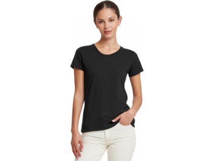 Dámské tričko Authentic se střední gramáží (Velikost XS, Barva bílá)