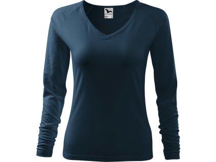 Dámské tričko s elastanem, do véčka Malfini Elegance (2. jakost) (Velikost XS, Barva trávově zelená)