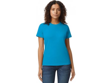 Dámské tričko Softstyle® se střední gramáží (Velikost S, Barva fialová výrazná)