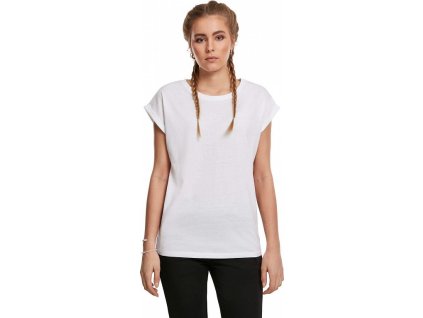 Dámské volné tričko Urban Classics s ohrnutými rukávky 100% bavlna (Barva černá, Velikost 3XL)