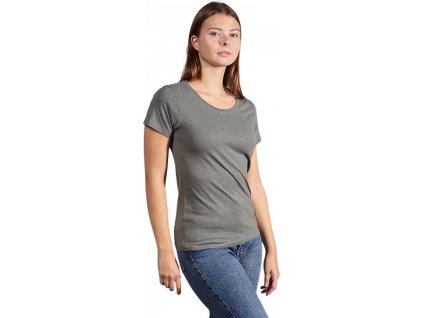 Dámské žerzejové tričko z prémiové organické bavlny (Velikost XS, Barva bílá)