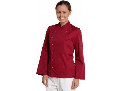 Dámský kuchařský rondon s rozparkem na zádech (Velikost 34, Barva černá)