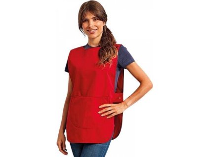 Dámský tabard s velkou nakládanou kapsou (Velikost S, Barva černá)