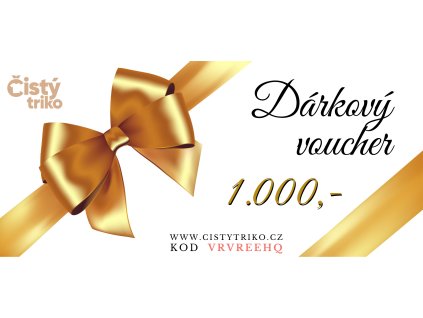Dárkový voucher 300 - 1.000,-, (Barva voucher, Velikost 1000)