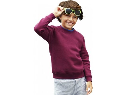 Dětská jednobarevná klasická mikina bez zipu (Velikost 104, Barva černá)