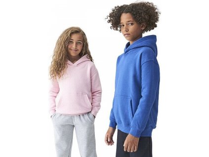 Dětská organická klokanka s dvojitou kapucí a fleecovou podšívkou (Velikost 1/2 (XXS), Barva bílá)