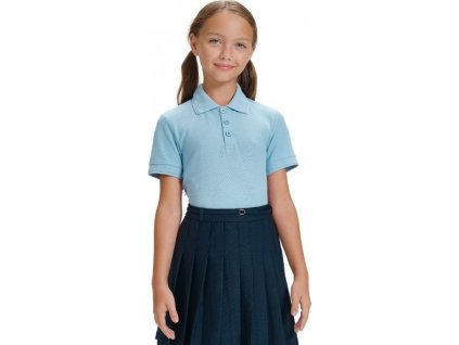 Dětská pique směsová polokošile Malfini 200 g/m2 (Barva bílá, Velikost 158 (12 let))