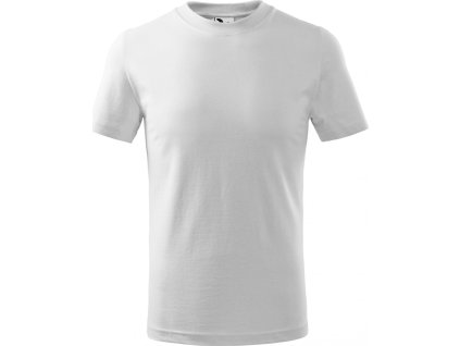 Dětské 100 % bavlněné tričko Classic Malfini 160 g/m (Barva bílá, Velikost 110 (4 roky))
