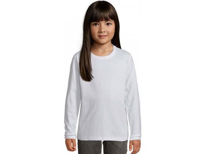 Dětské bavlněné tričko Imperial s dlouhým rukávem (Barva bílá, Velikost 96/104 (4 roky))
