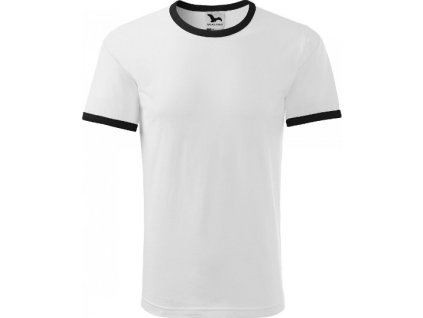 Dětské bavlněné tričko Infinity s kontrastními lemy (Barva černá, Velikost 110 (4 roky))