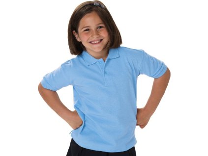 Dětské polo tričko Russell (Velikost 104 (S), Barva černá)