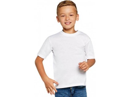 Dětské tričko na sublimaci s úpravou pro odvod vlhkosti (Barva bílá, Velikost 104 (3-4 roky))