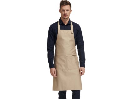 Dlouhá zástěra Gala se dvěmi kapsami (Velikost 75 x 90 cm, Barva zelená jablková)