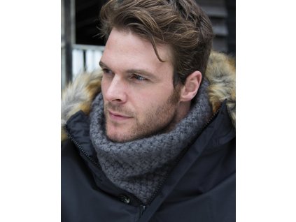 Dvojitý akrylový nákrčník s podšívkou odolný vůči větru (Barva černá)