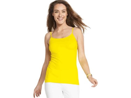 Elastické tílko Sol's se špagetovými ramínky (Velikost XS, Barva černá)