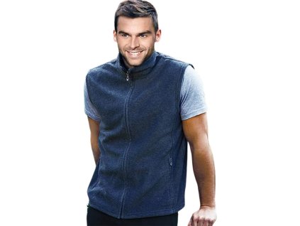 Fleecová vesta Bodywarmer se stojáčkem (Velikost S, Barva černá)