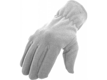 Fleecové rukavice Urban Classics stažené v zápěstí (Barva šedá, Velikost L/XL)
