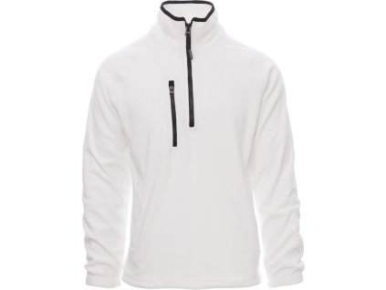 Flísová mikina Dolomiti+ s výrazným polozipem (Barva bílá, Velikost XS)