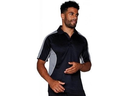 Funkční polo tričko Game Gear na sportovní aktivity (Velikost S, Barva černá - šedá)