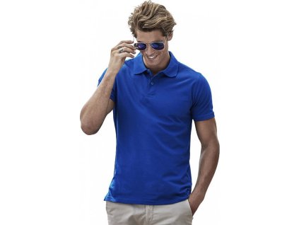 Heavy polokošile Tee Jays s pevnou texturou (Velikost S, Barva černá)