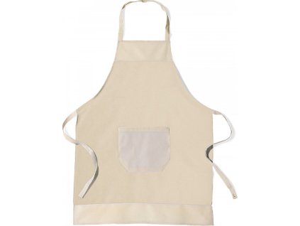 Jednoduchá bavlněná kuchyňská zástěra 60 x 90 cm (Barva khaki, Velikost 57 x 88,5 cm)