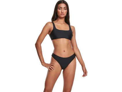 Jednoduché černé bikiny zpevňující zadeček Urban Classics (Barva černá, Velikost XS)
