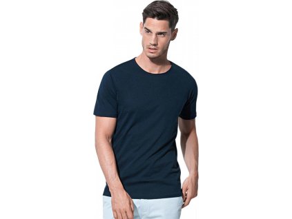 Jemné bavlněné slim-fit tričko Stedman (Velikost S, Barva černá)