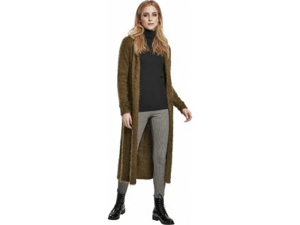 Jemný peříčkový kardigan Urban Classics (Barva černá, Velikost L)