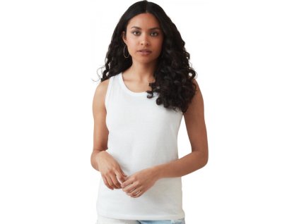 Klasické dámské bavlněné tílko 155 g (Velikost S, Barva černá)