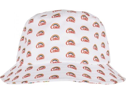 Klobouček s potiskem Coca Cola 100 % polyester (Velikost one size, Barva bílá)
