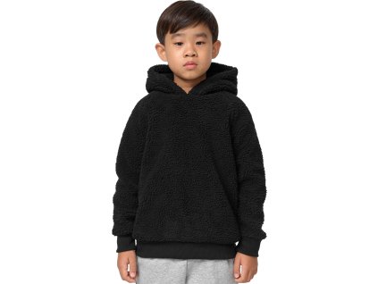 Klučičí teplá kožíšková mikina Sherpa (Barva černá, Velikost 110/116)