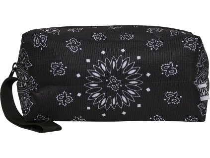 Kosmetická taška s bandana vzorem Urban Classics (Barva černá, Velikost one size)