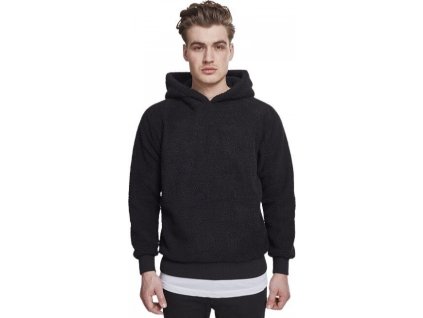 Kožíšková pánská mikina Sherpa (Barva černá, Velikost 3XL)