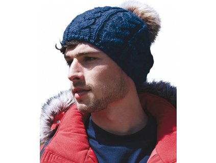 Kulich Pom Pom s bambulí a osmičkových vzorem (Barva černá)