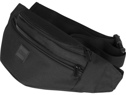 Ledvinka přes rameno s dvojítým zipem Urban Classics (Velikost one size, Barva černá - černá)