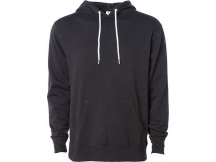 Lehká měkká pánská mikina klokanka Independent (Velikost XS, Barva černá)