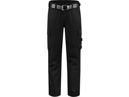 Lehké dámské  pracovní kalhoty T70 se zvýšeným pasem v zadní části (Barva černá, Velikost 34)
