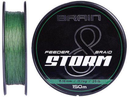 Pletená šňůra Storm 8X (zelená) 150m 0,14mm 20lb/9,0kg