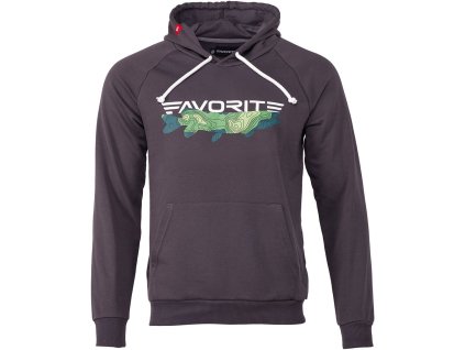 Mikina Pike+Logo XXL barva: šedá