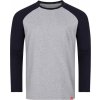 Baseballové triko Fargo Cityzen s kontrastními rukávy (Velikost S, Barva Šedá, Černá)